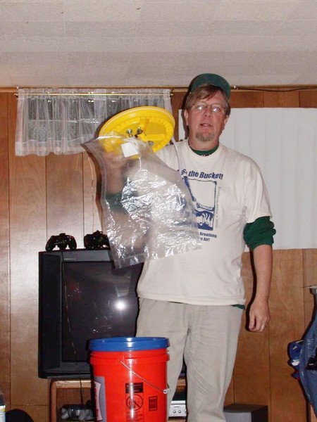 Denny Larson with the “Bucket”, 2003
Image courtesy of Citizen Science Community Resources
