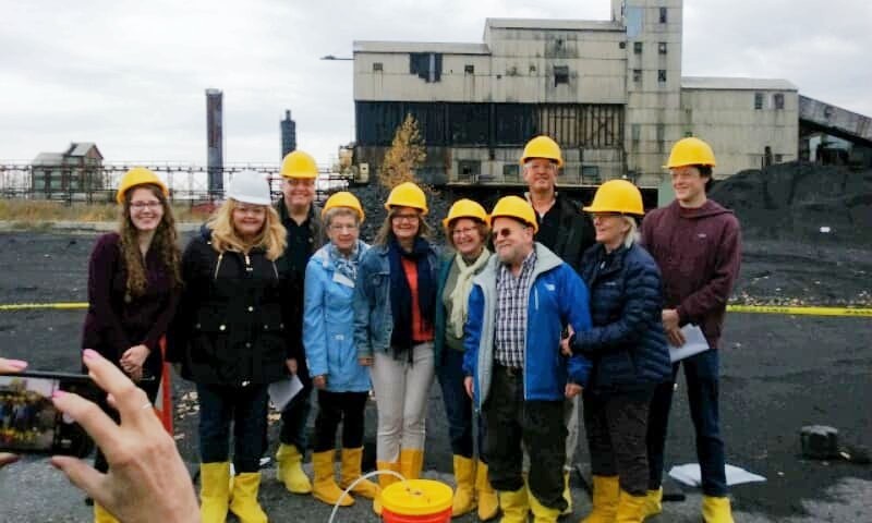 CSCR members outside the shuttered Tonawanda Coke, October 2019
Image courtesy of Citizen Science Community Resources
